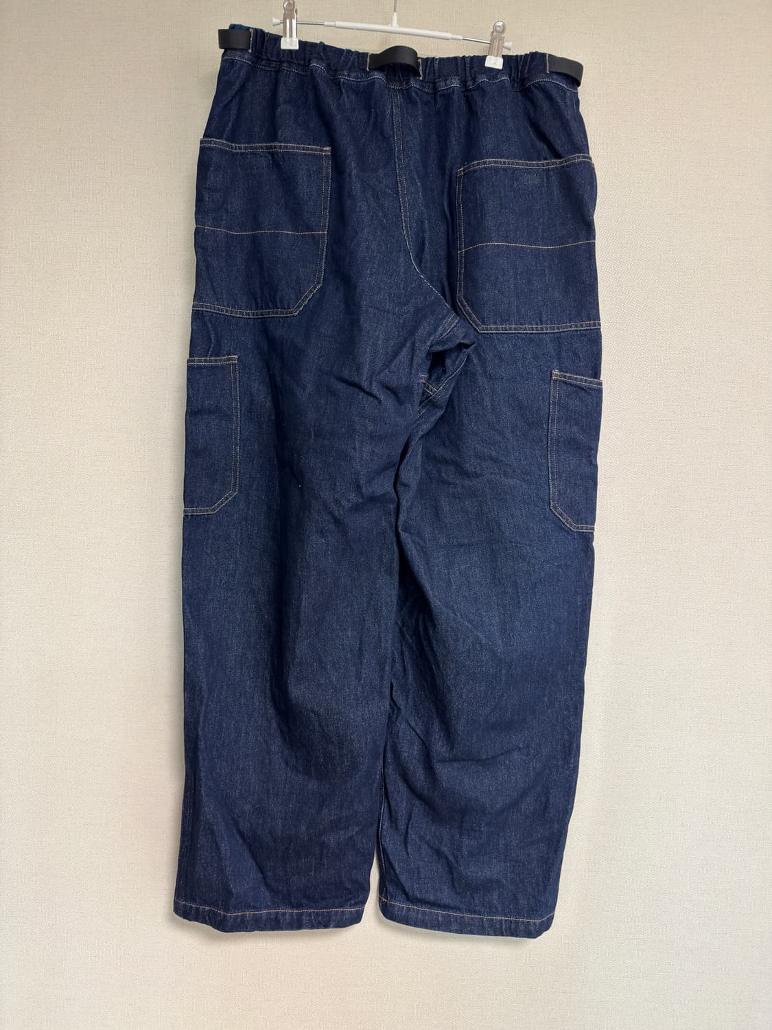 [XXL] 그라미치 락 슬라이드 와이드 데님 팬츠 Dark Indigo 상품이미지2