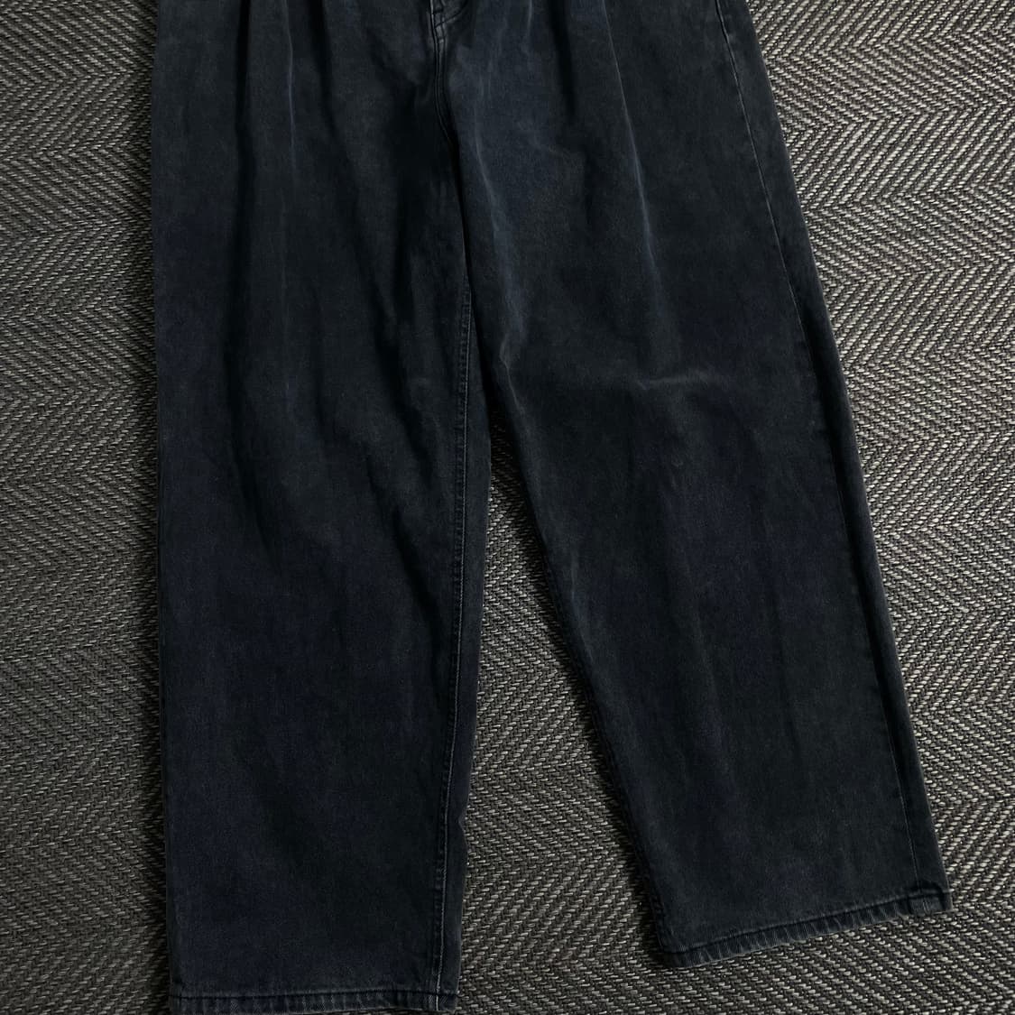 비바스튜디오 블랙 와이드 데님 팬츠o 3408 상품이미지2