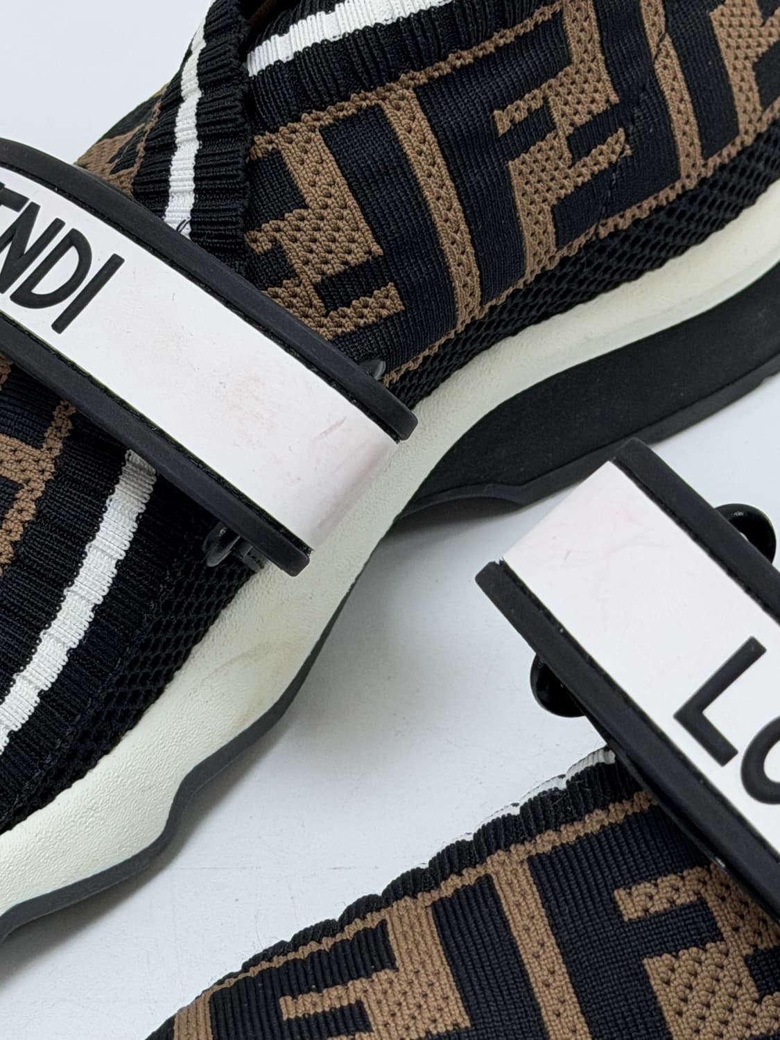 펜디 FF 로고 스트랩 삭스 니트 스니커즈 상품이미지6