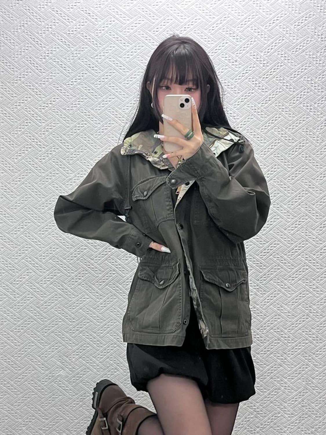 데님앤서플라이 랄프로렌 밀리터리 사파리 헌팅 야상 자켓 S C10754 상품이미지1