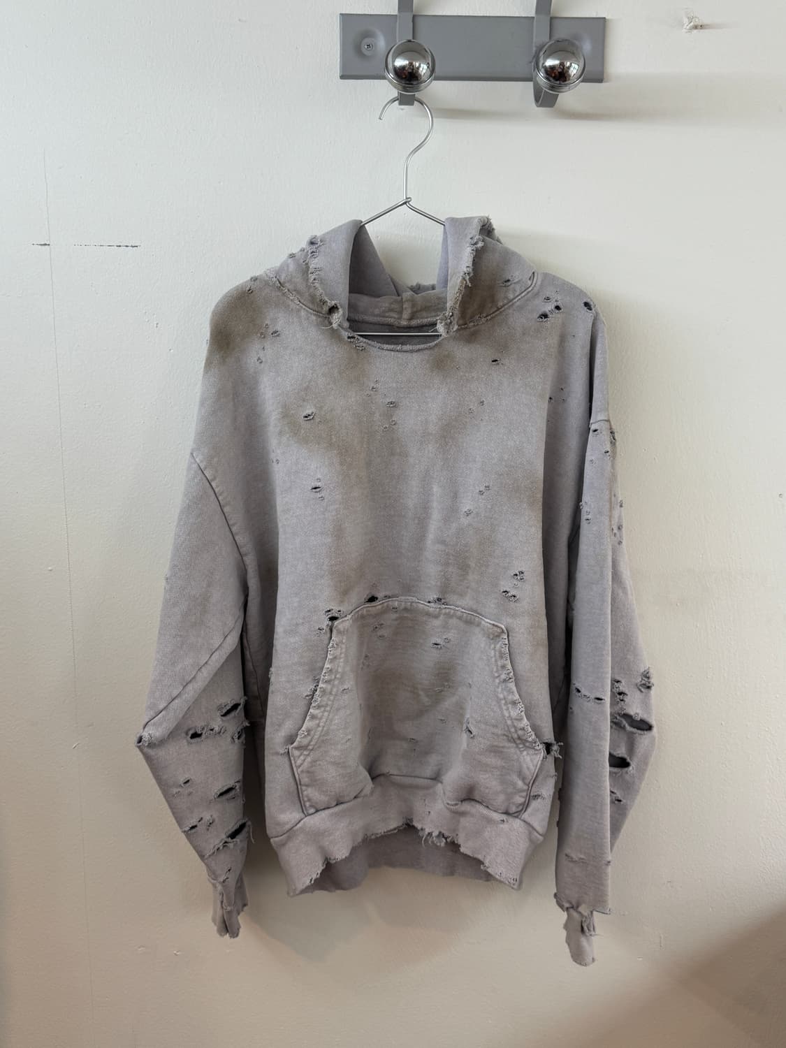 Didier wear destoryed dirty hoodie 상품이미지1