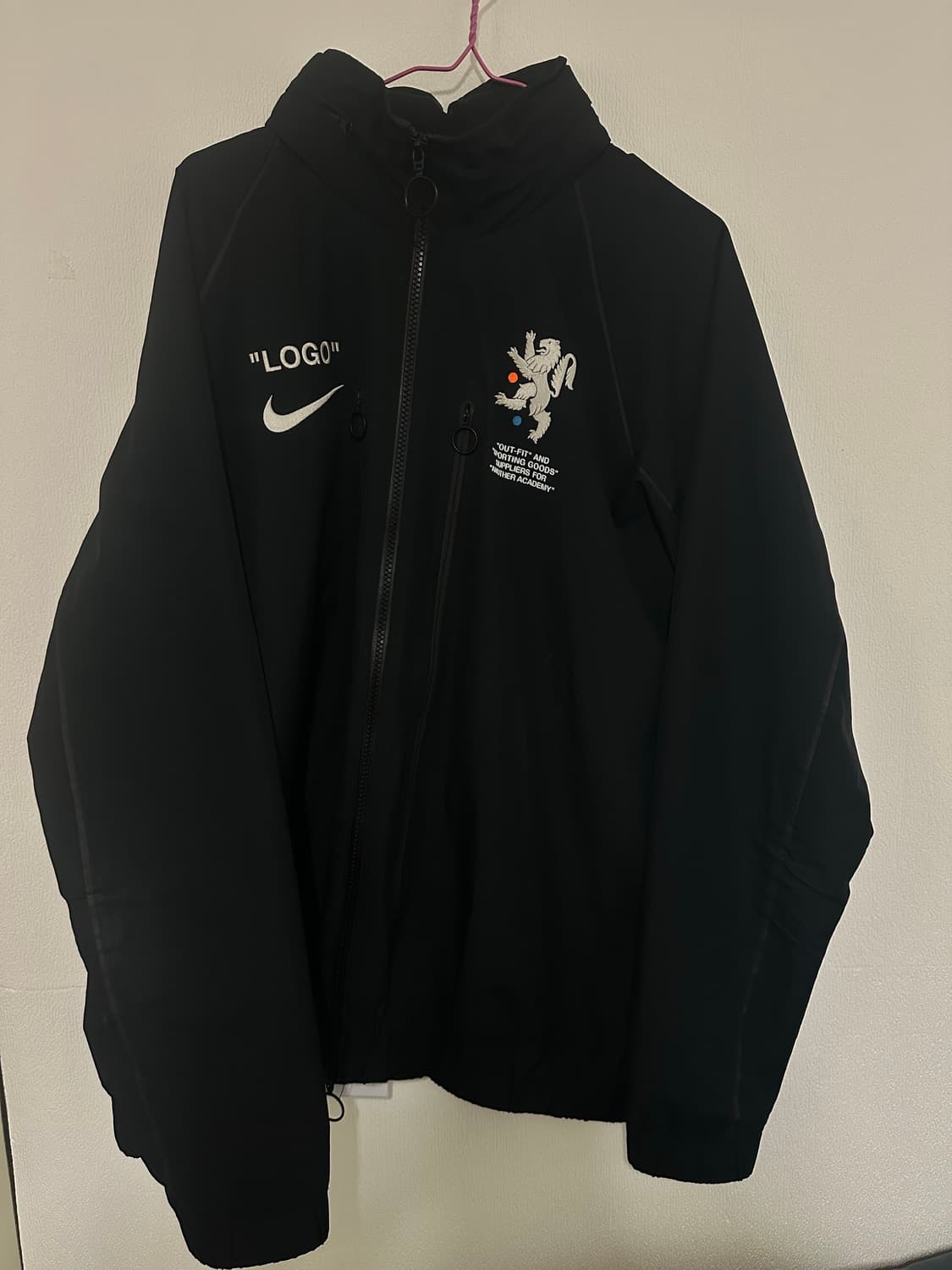 나이키 x 오프화이트 머큐리얼 NRG X 트랙 자켓 블랙 상품이미지1