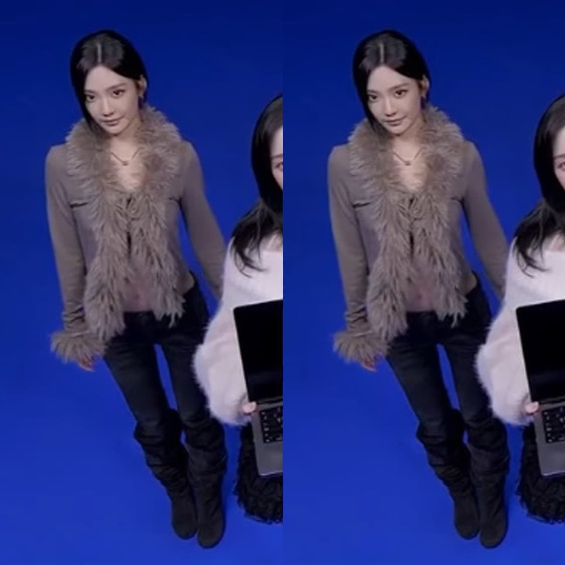 길라아카이브 퍼 가디건 FUR TRIMMING CARDIGAN_BEIGE 상품이미지3