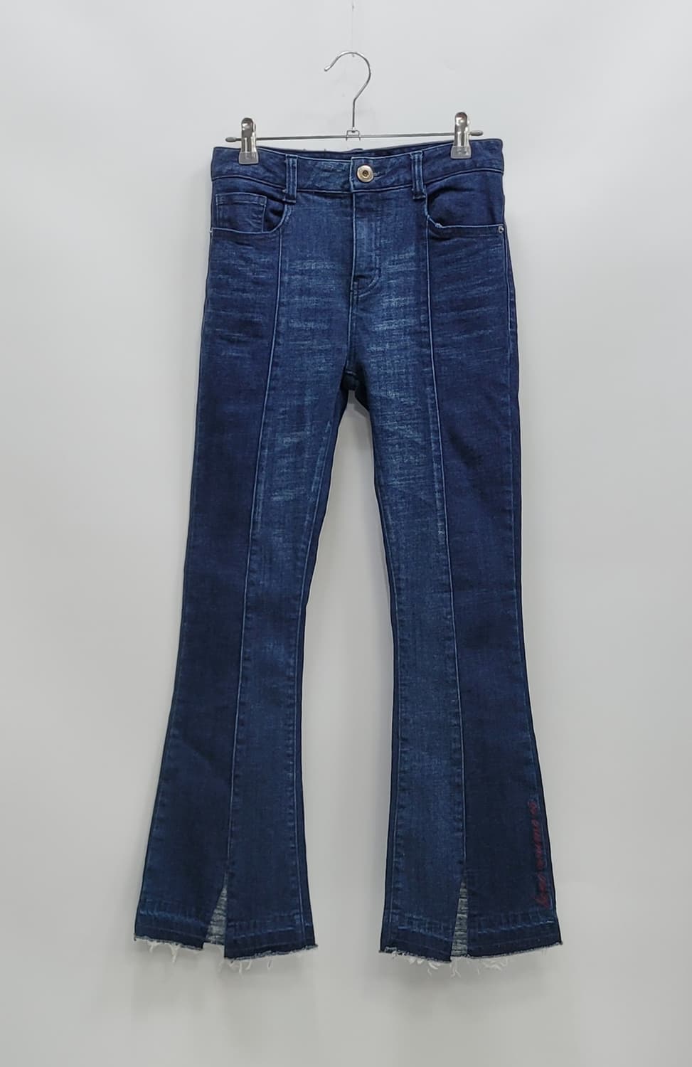 EGOIST 에고이스트 절개라인 부츠컷 청바지/ 여 55 투톤 중청 
 상품이미지1