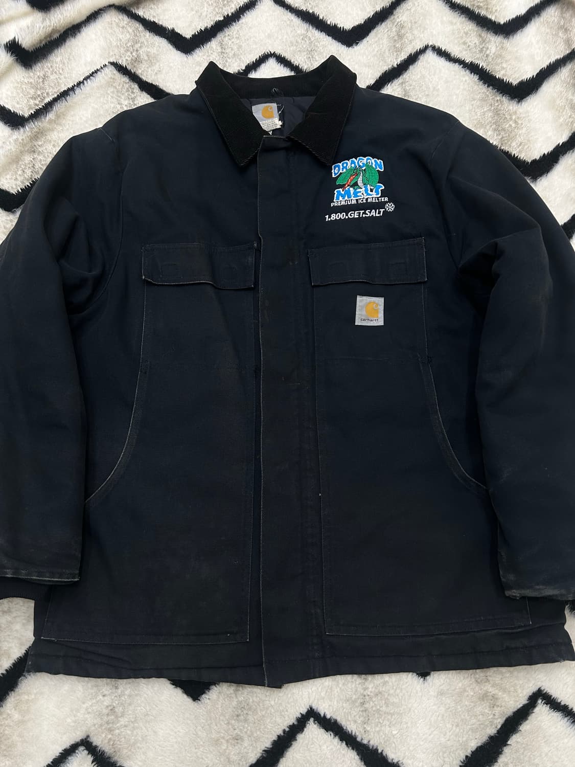 [3XL]칼하트USA 트레디셔널 코트 자켓/퀄팅안감/블랙 상품이미지2