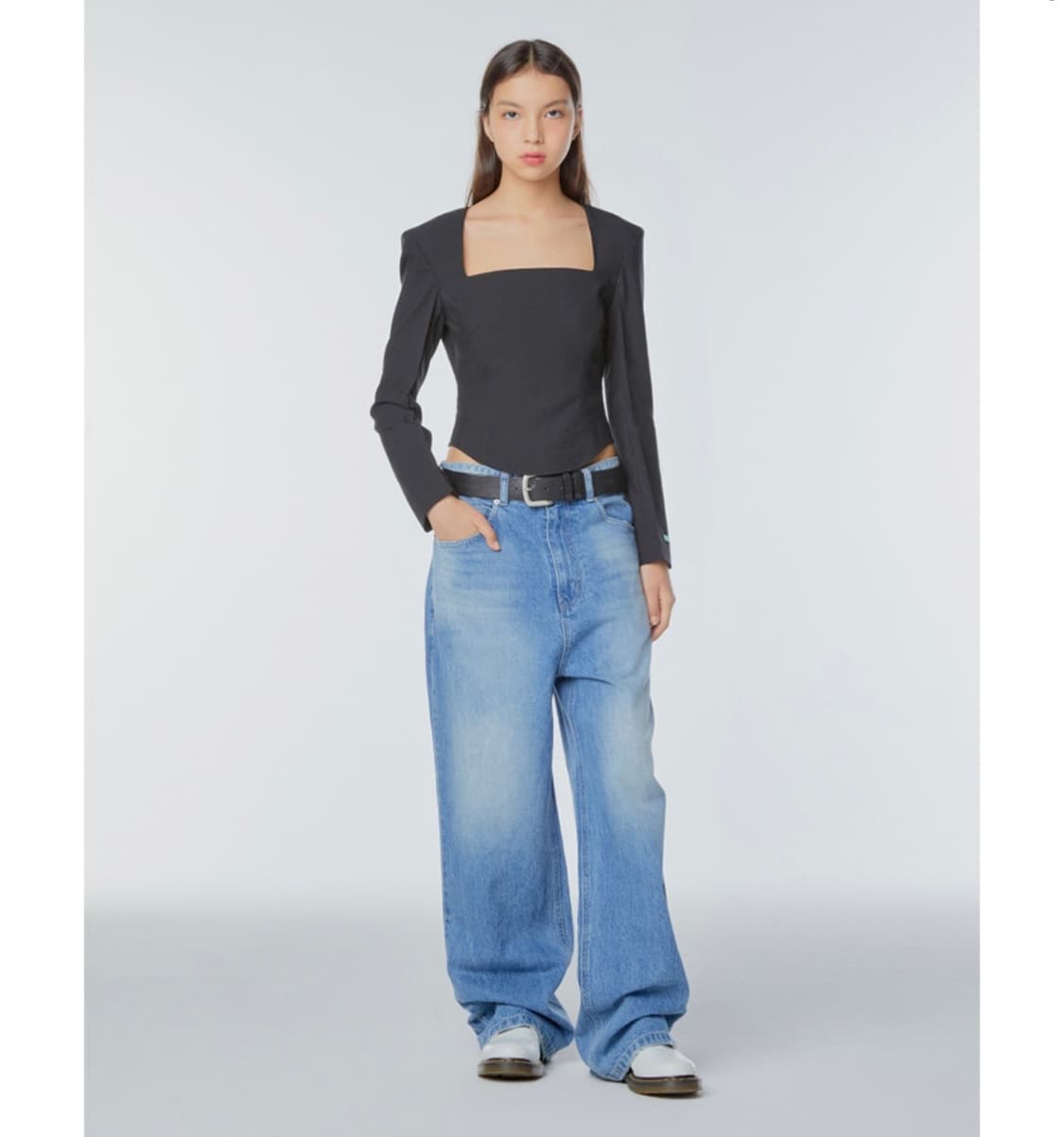 인스턴트펑크 스퀘어넥 블라우스 상품이미지2