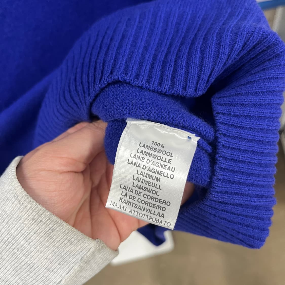 버버리 램스울 풀오버 하프집업 니트 XL 상품이미지4