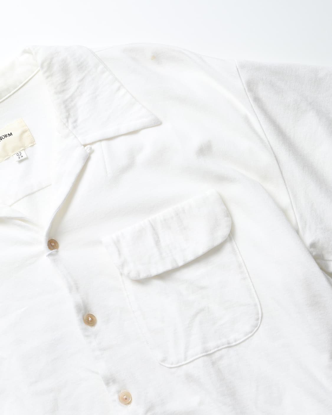 ANACHRONORM Cotton Open Collar Shirt 상품이미지5