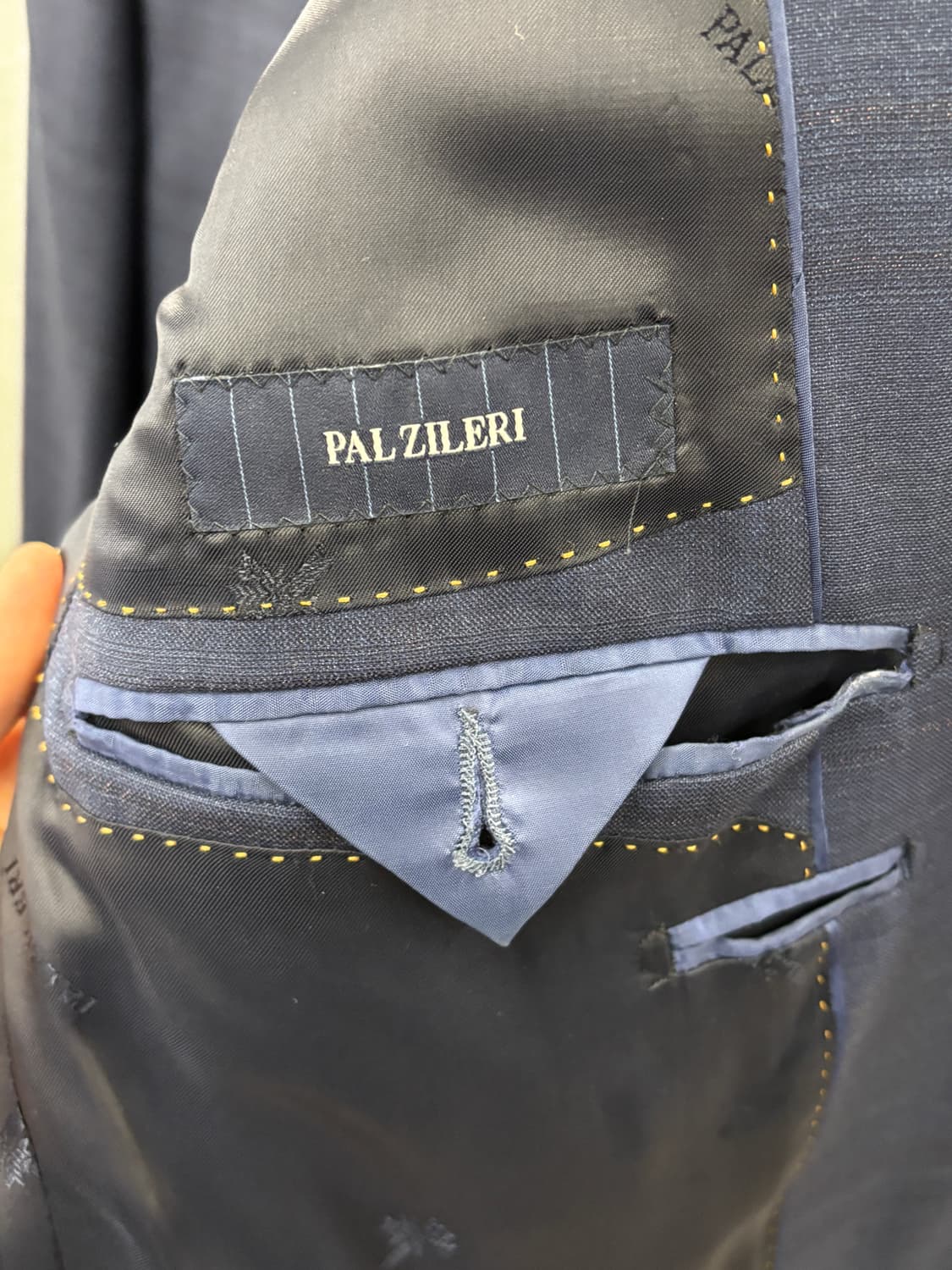 팔 질레리 네이비 체크 남성 자켓 105 상품이미지4