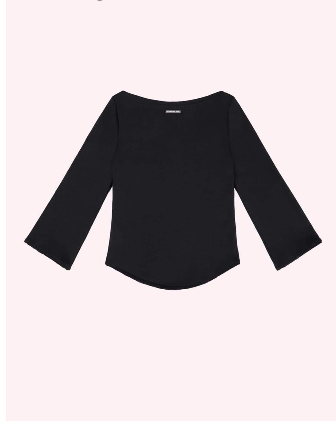 attends soft lace 3/4 sleeve tee(black) 상품이미지3