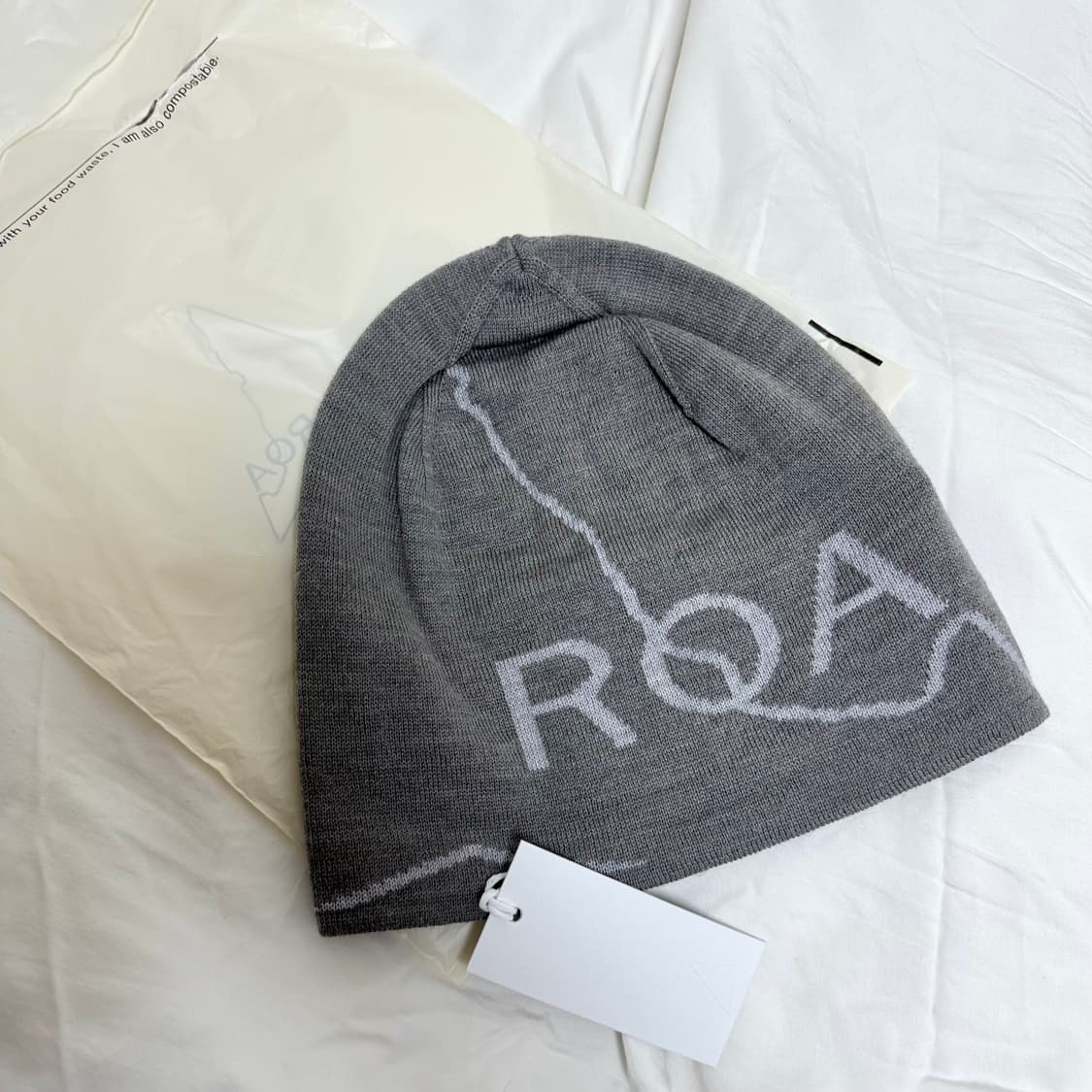 로고 울 비니 새제품 상품이미지1