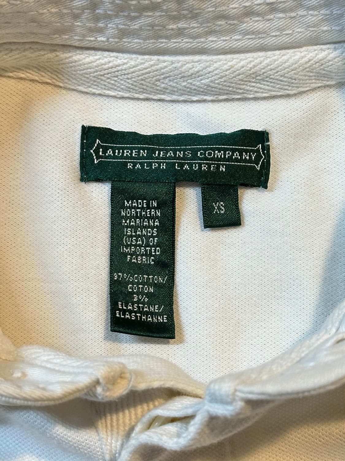 희귀) 로렌 랄프로렌 진스 크레스트 로고 PK 긴팔 카라티 상품이미지5