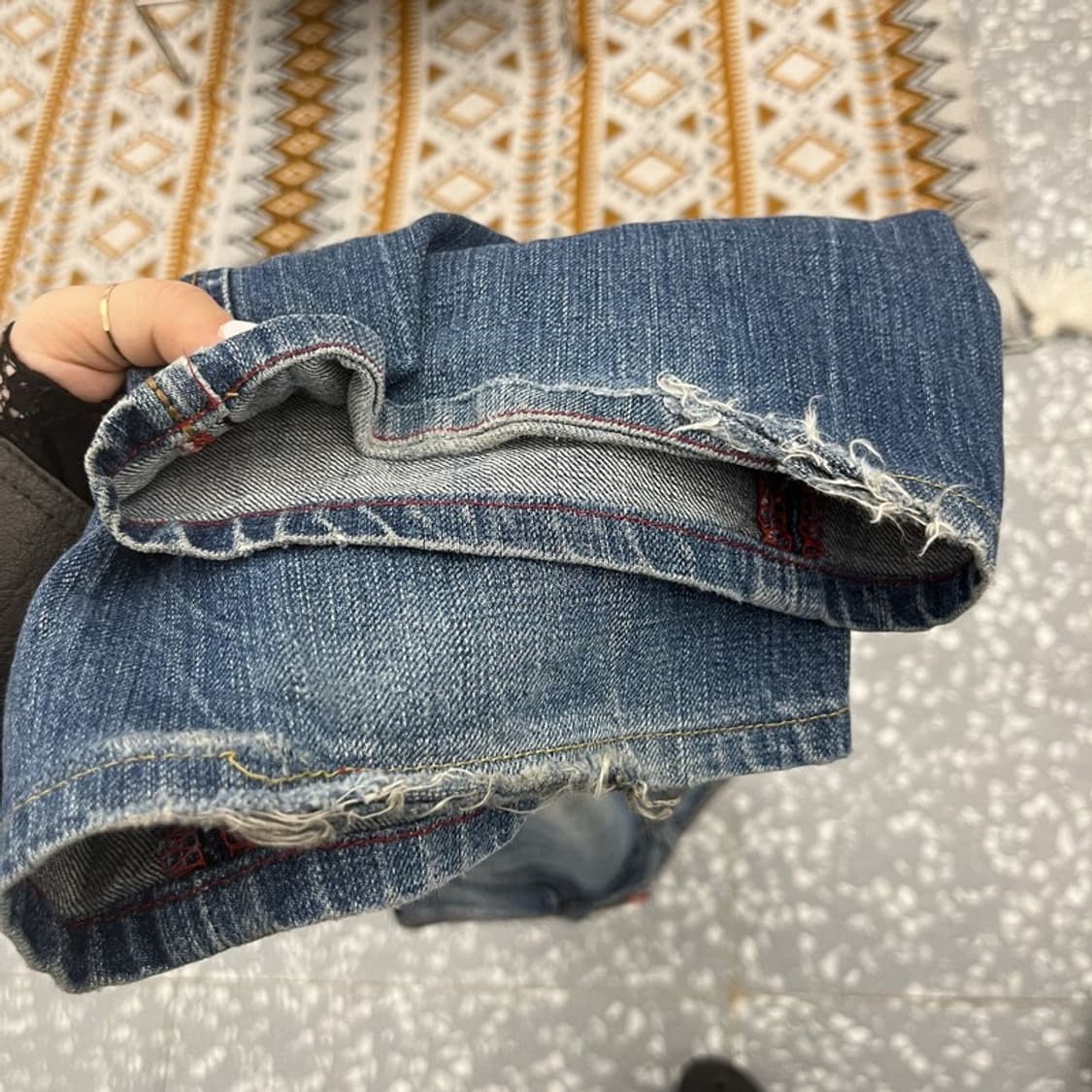 에드윈 빈티지 에스닉 웨스턴 신치백 부츠컷 데님팬츠 S C10841 상품이미지8