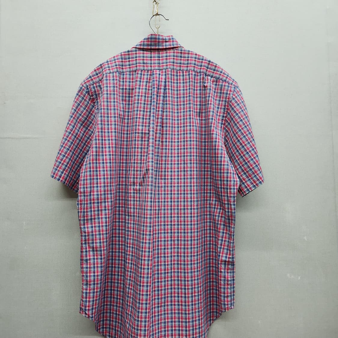 폴로랄프로렌 로고 멀티컬러 체크 반팔셔츠 M(L) 남여공용 상품이미지4