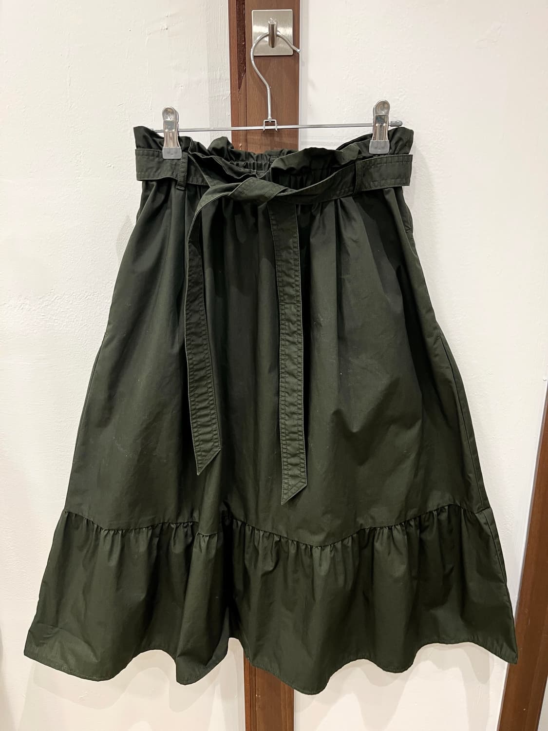 dark khaki midi skirt 상품이미지5