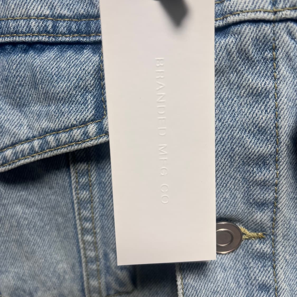 [새상품] 브랜디드 연청 데님 자켓 L 상품이미지5