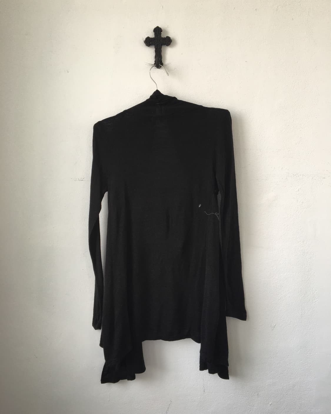 Drape point open knit cardigan 상품이미지5