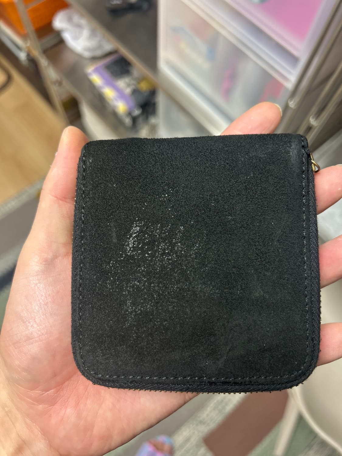 visvim 비즈빔 스웨이드 가죽 블랙 반지갑 상품이미지2