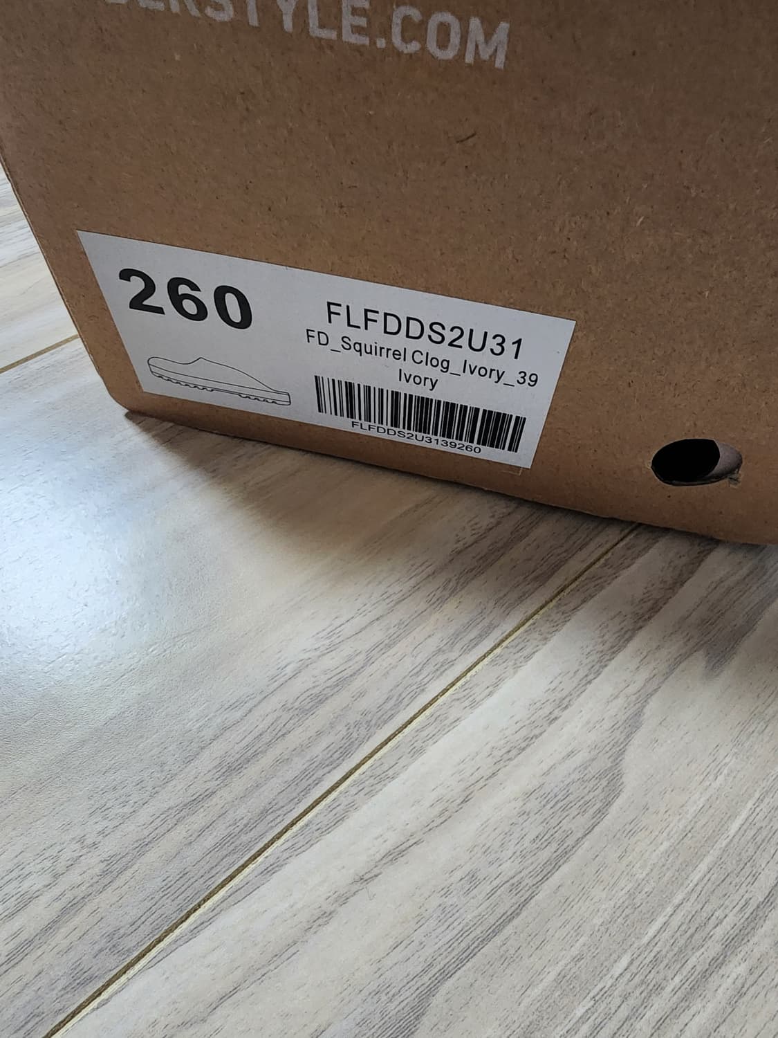 폴더라벨클로그샌들슬리퍼260아이보리 상품이미지4