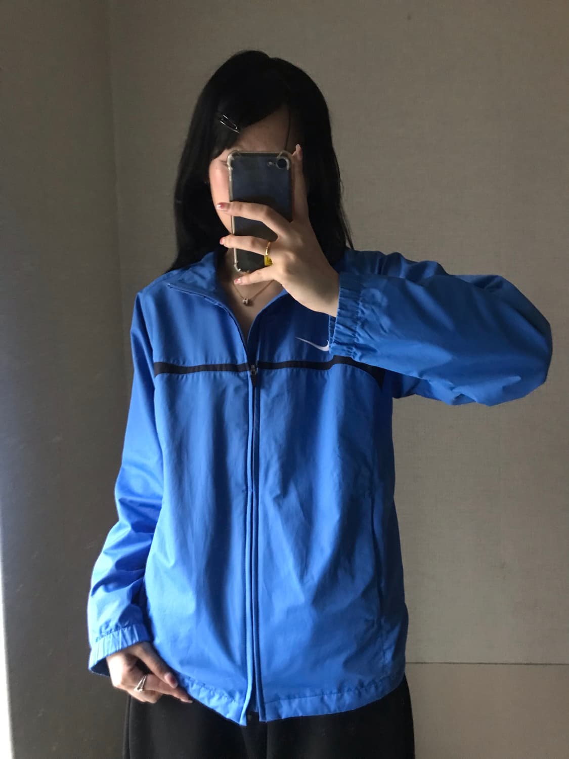 나이키 블루 바람막이 상품이미지4