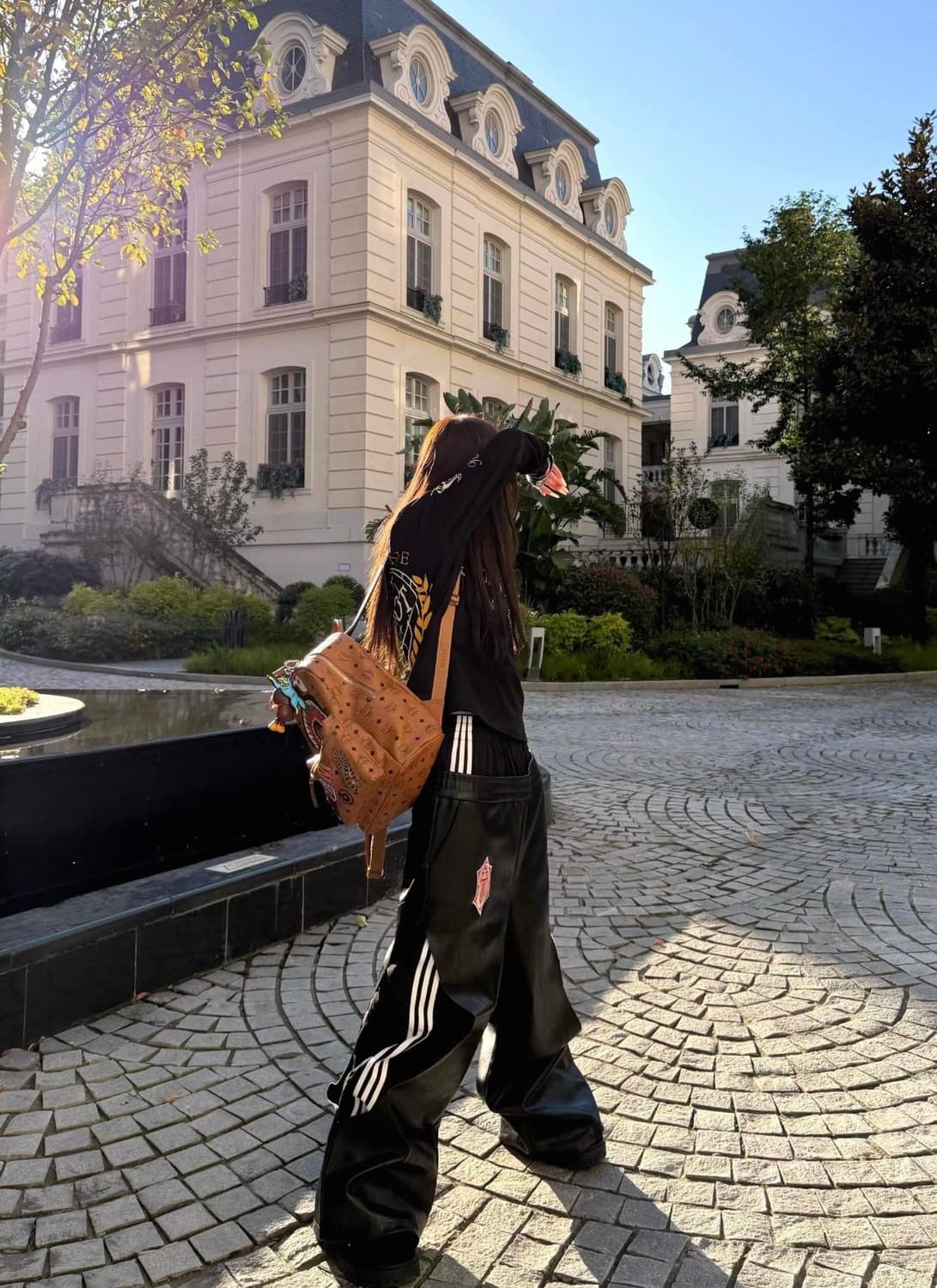 Double Waist Wide Leg Leather Pants 상품이미지4