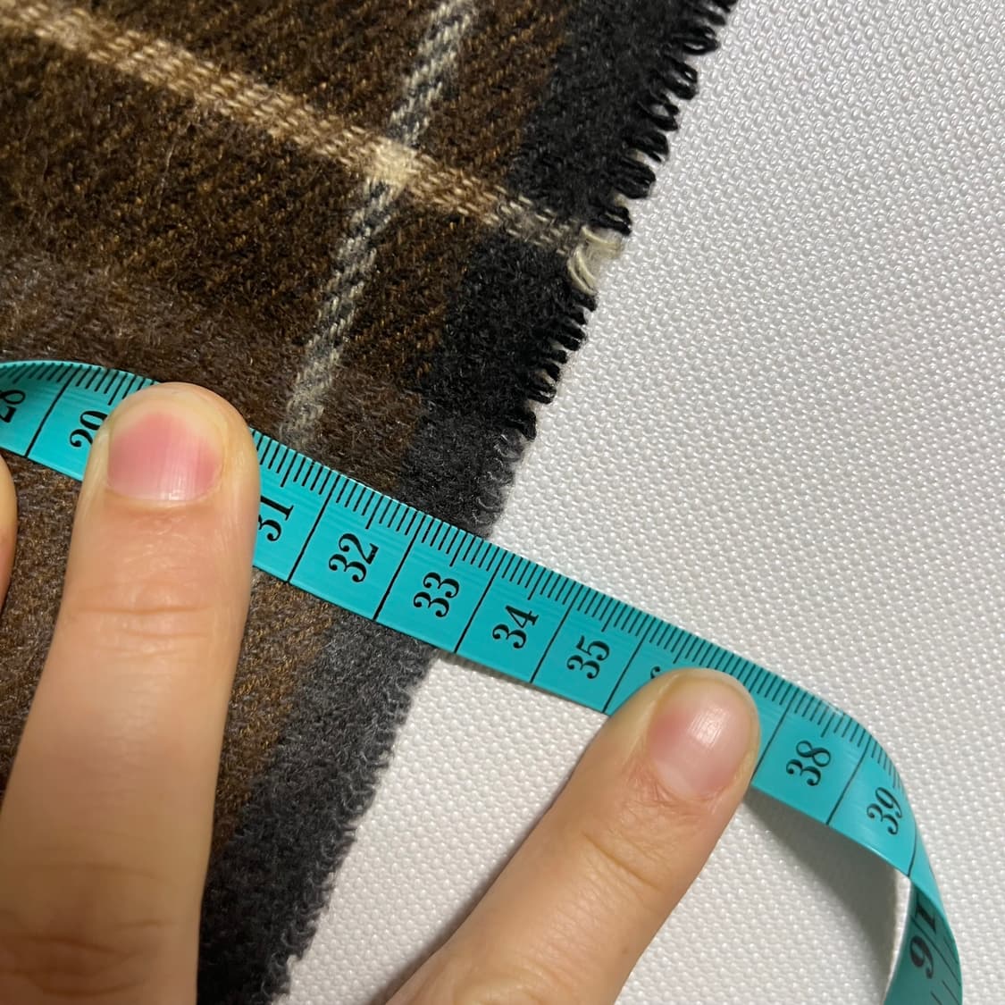 파시미나 100프로 캐시미어 체크 머플러 상품이미지5