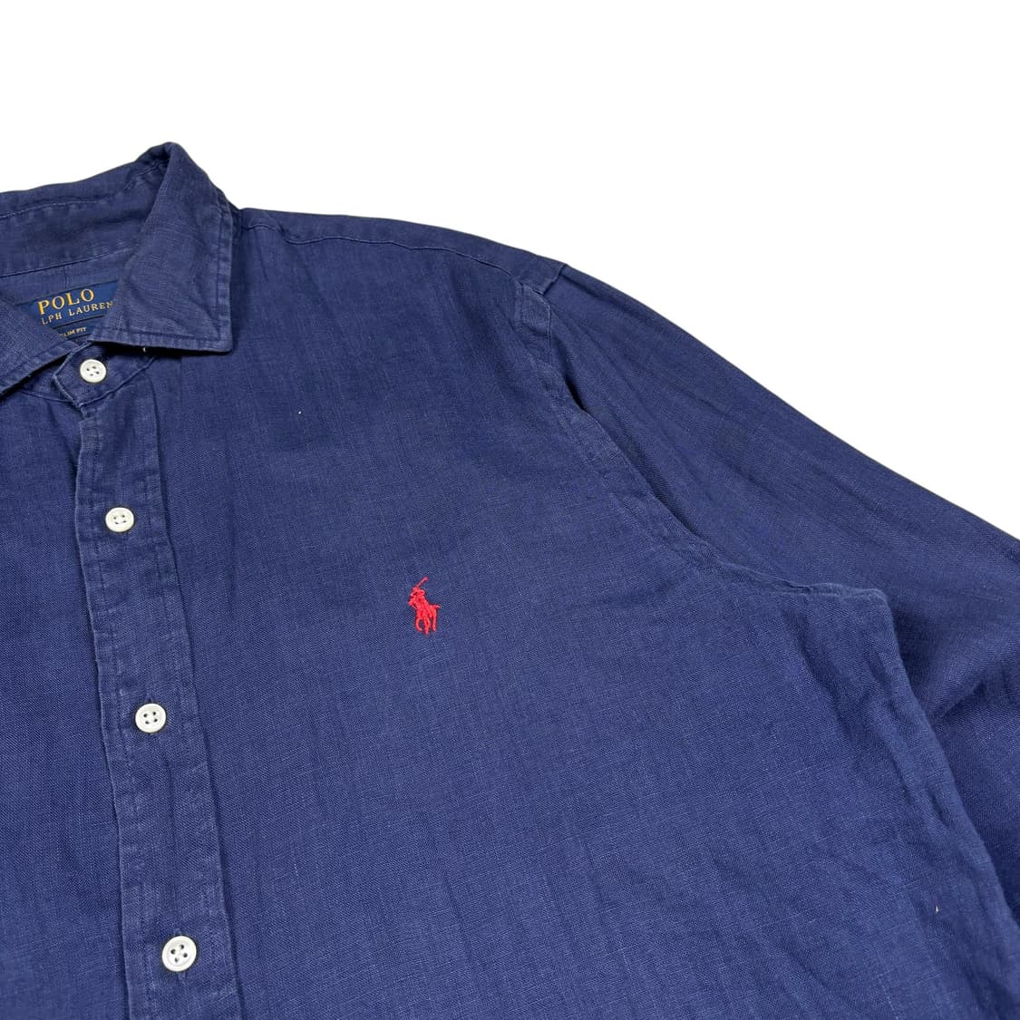 폴로 랄프로렌 네이비 린넨 셔츠 상품이미지2