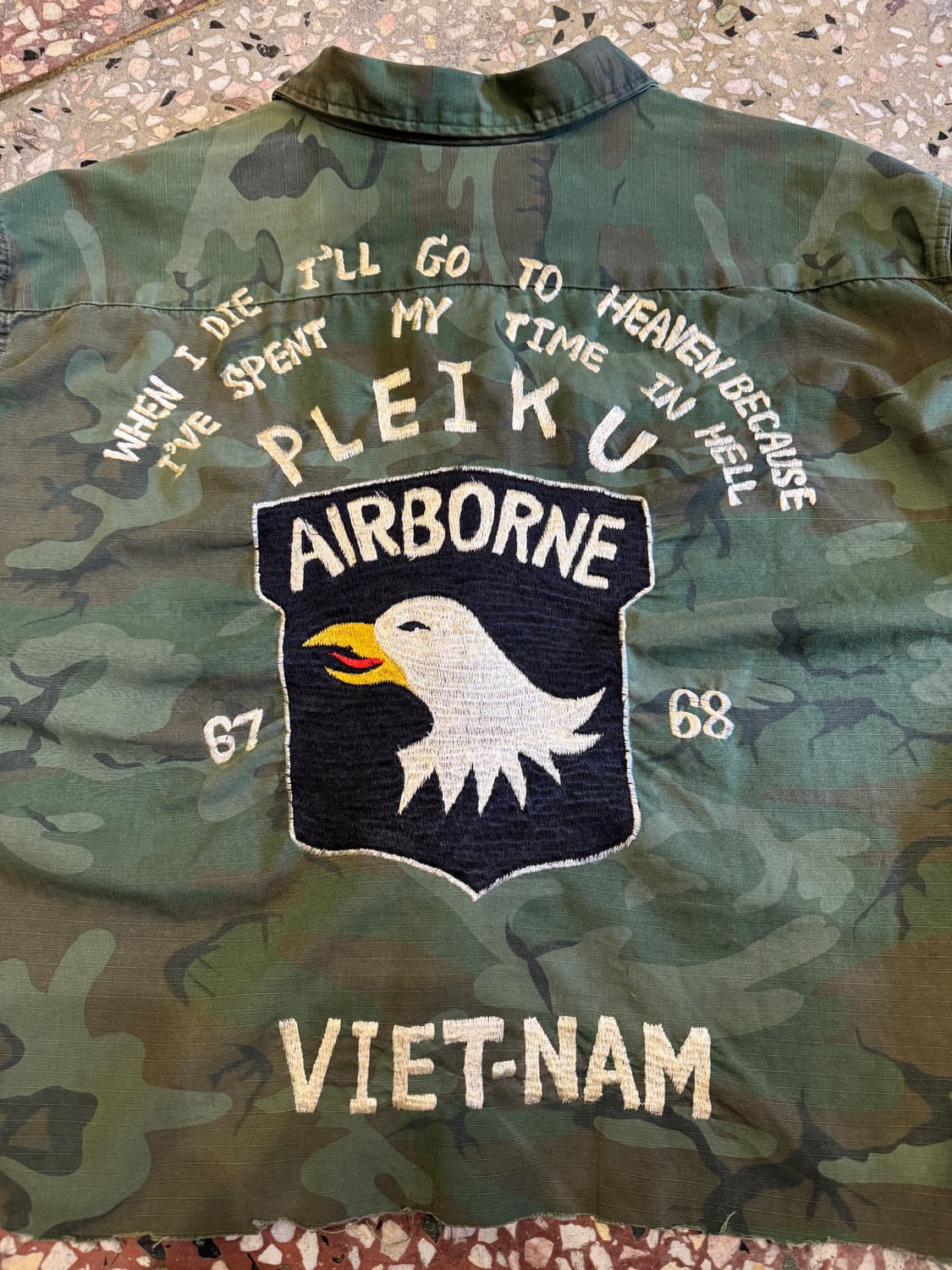 70s Airborne 베트남 수베니어 자켓 (40) 상품이미지8