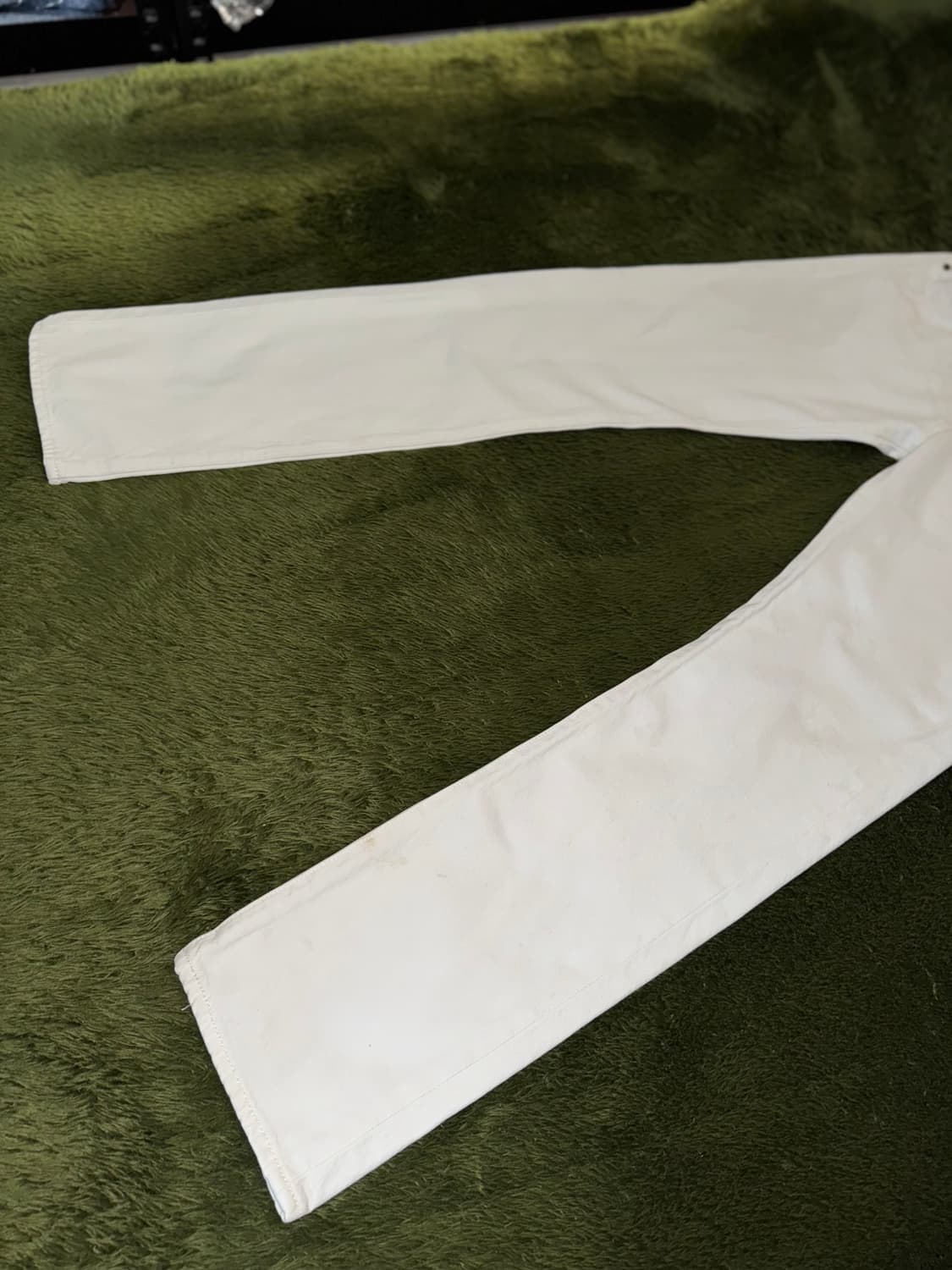 [W29/L32] 리바이스 501 블랭크 탭 워싱 데님 팬츠 화이트 상품이미지5