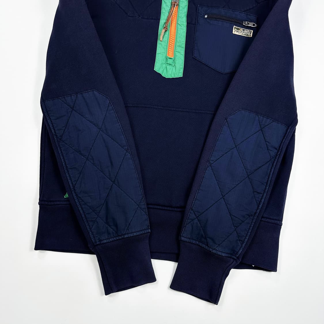 폴로 랄프로렌 퀼팅 성조기 반집업 맨투맨 네이비 M 상품이미지5