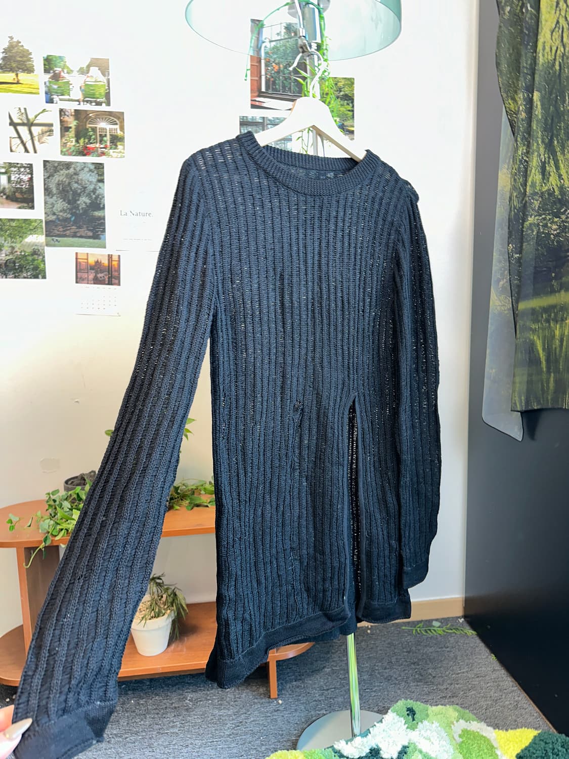 Black slit detail damage ops  상품이미지6