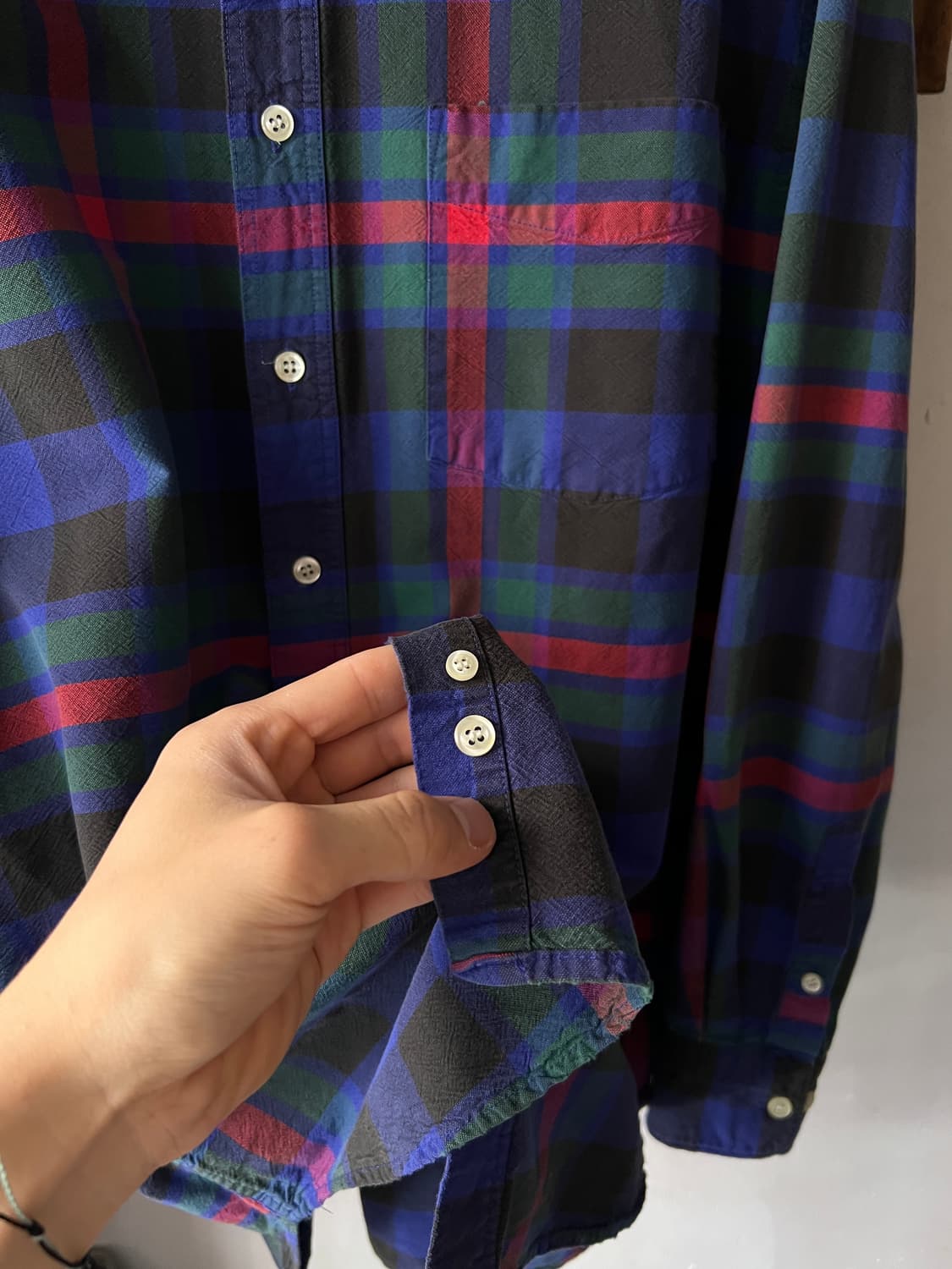 [L]90's GAP 올드 갭 싱글포켓 체크셔츠 상품이미지6