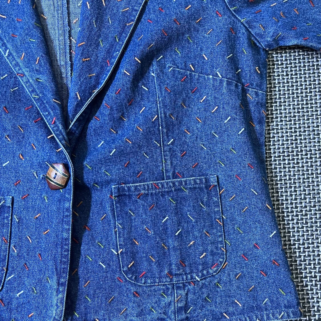 빈티지 스티치 우먼 데님 자켓 (kold_8405) 상품이미지5