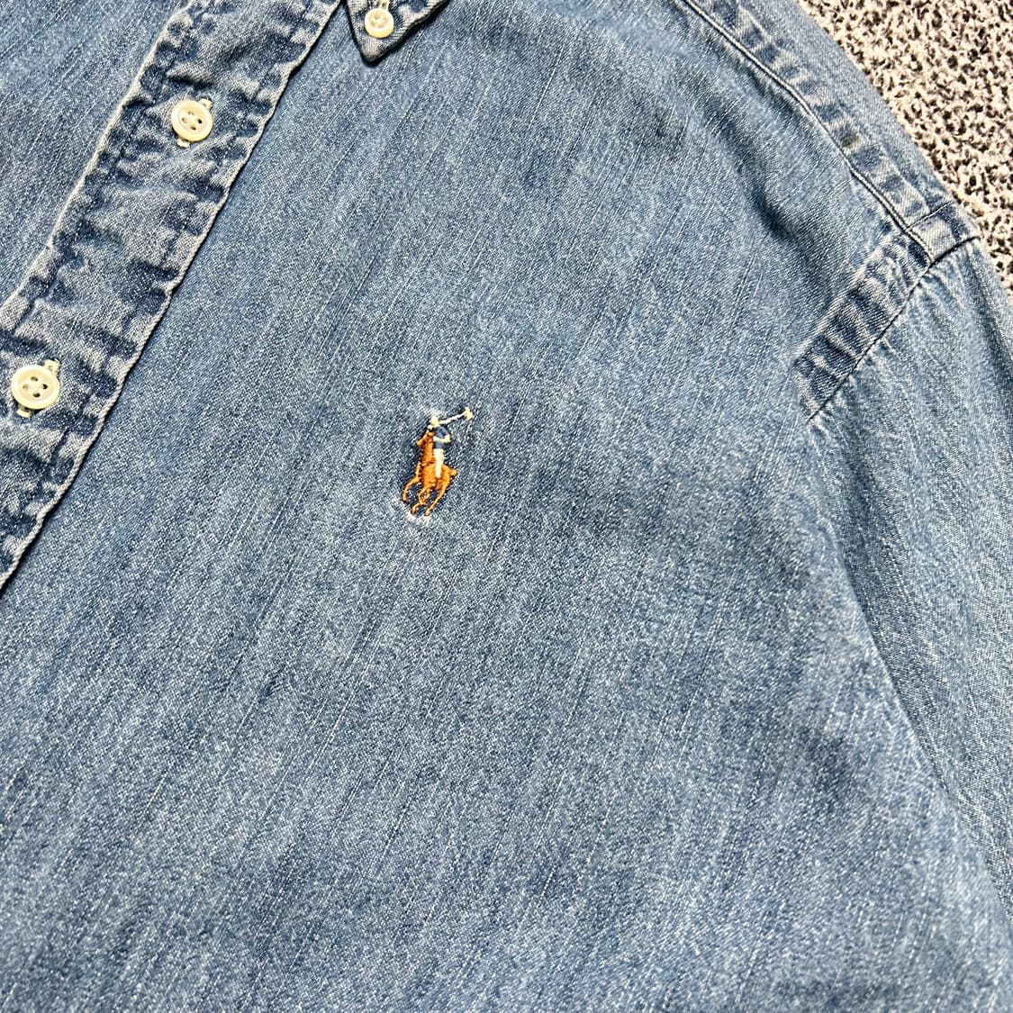 폴로 랄프로렌(POLO RalphLauren) 샴브레이 데님 셔츠 상품이미지3