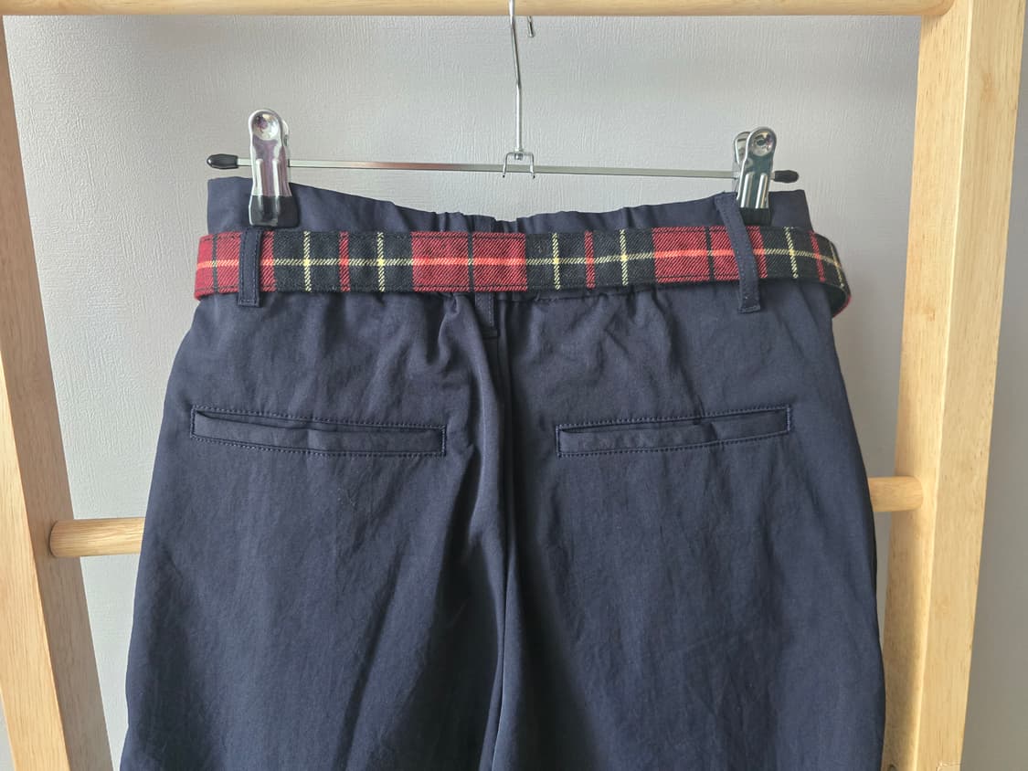 일본 MUJI 네이비 슬랙스(프라다천 느낌) 상품이미지7