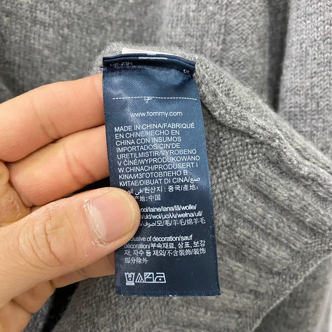 타미 로고 니트(XL) 상품이미지4