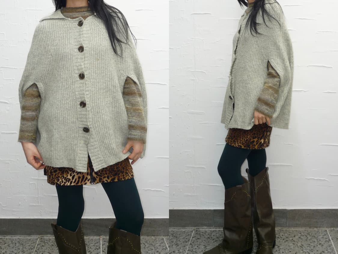 cozy gray cape 상품이미지1