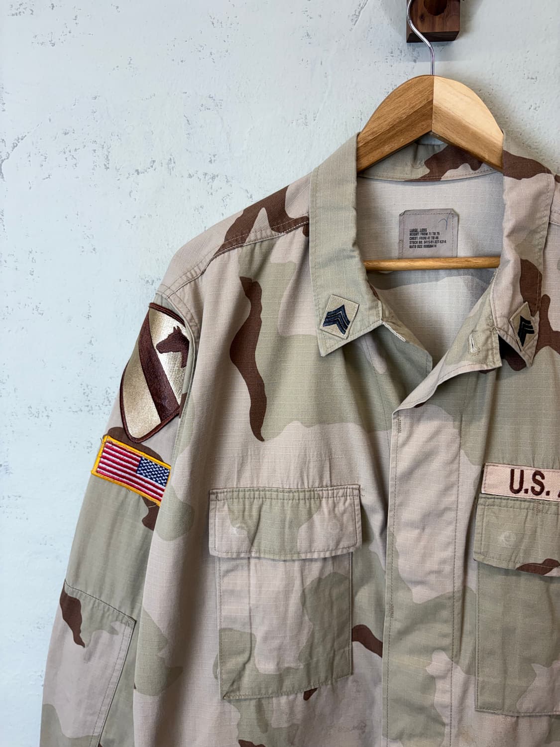 90s US ARMY 데저트 카모 bdu 자켓 상품이미지4