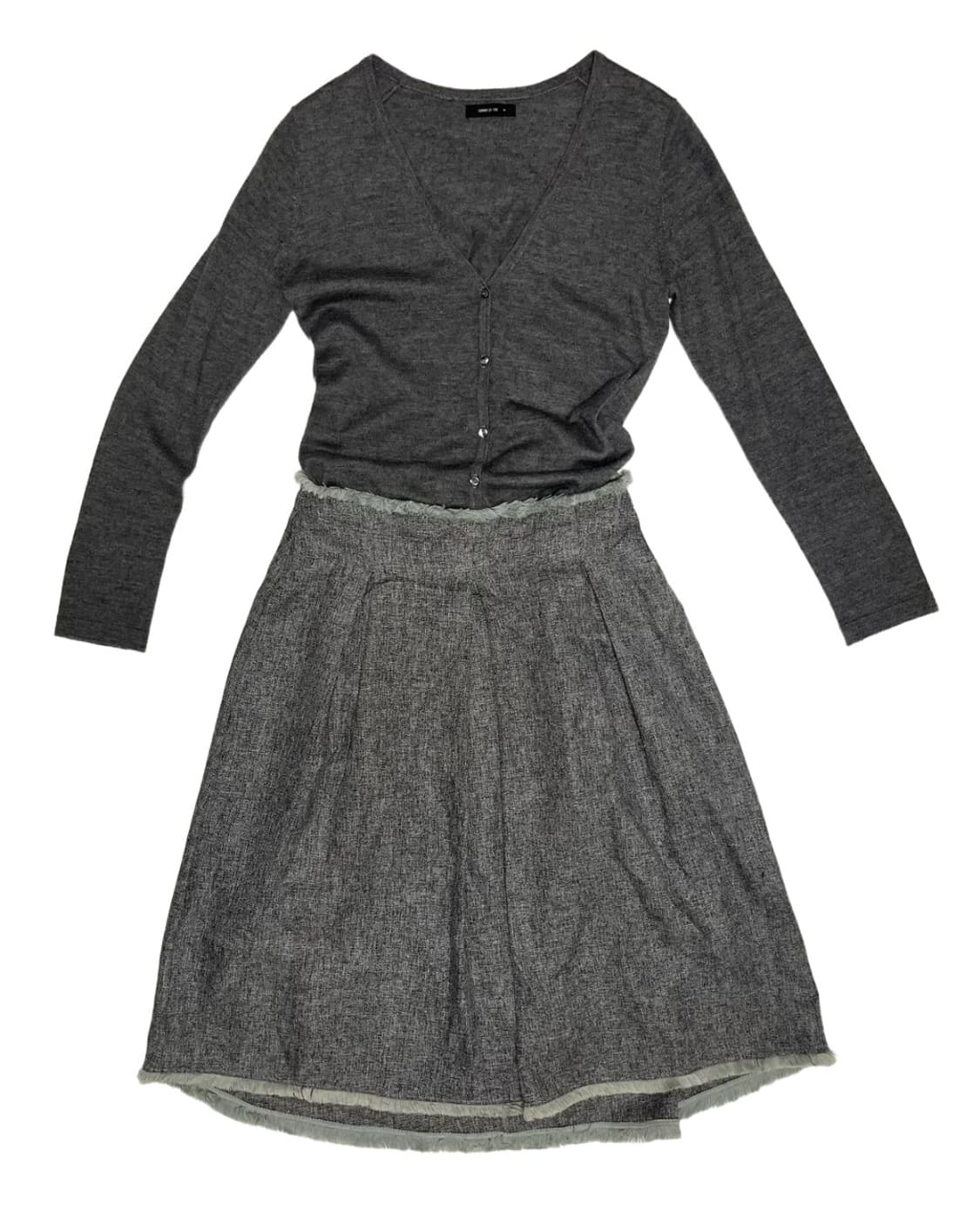 V neck gray cardigan 상품이미지4