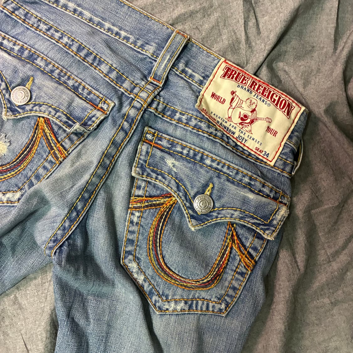 00's 트루릴리젼 그런지 스티치 부츠컷 상품이미지5