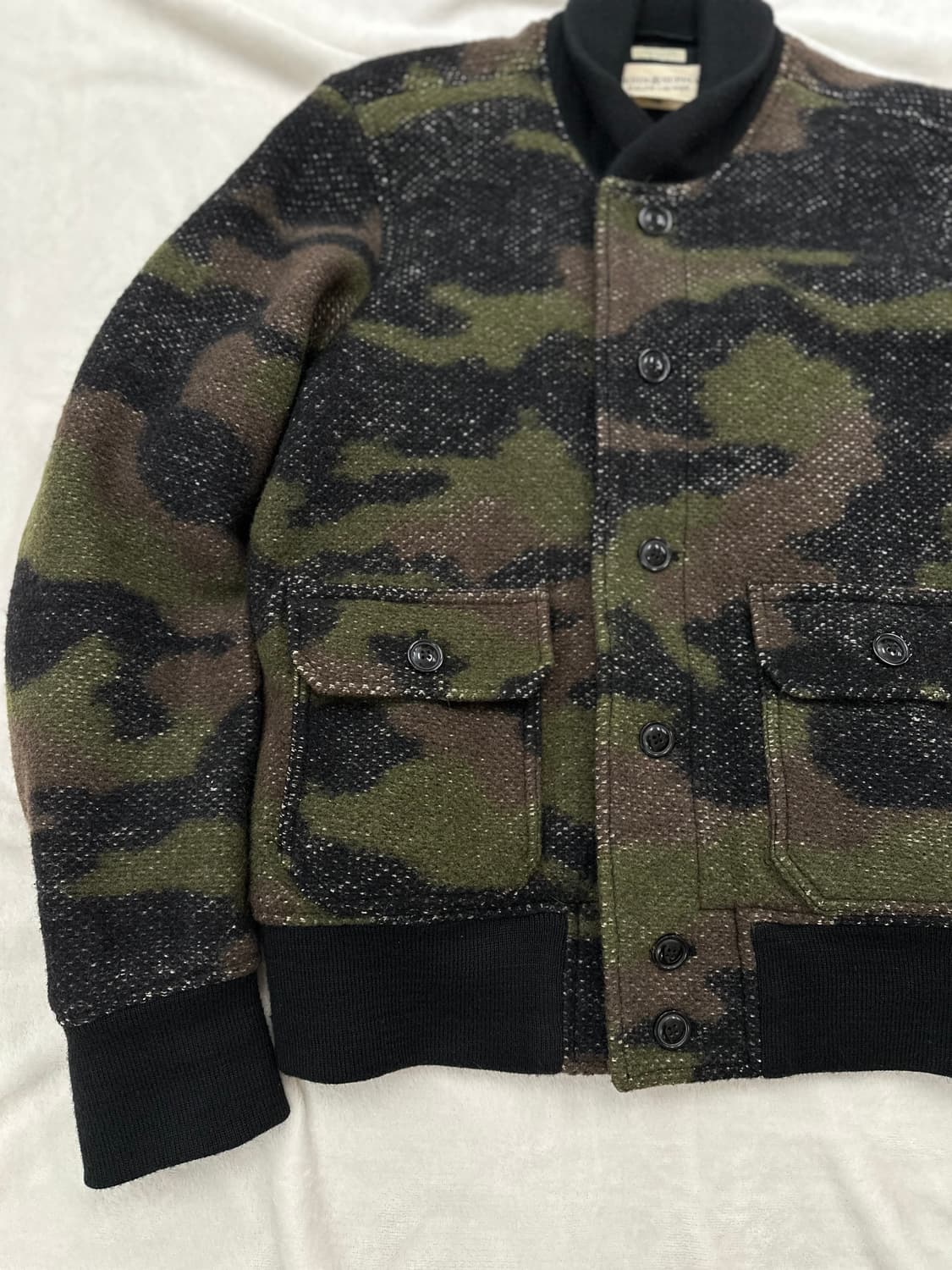 (L)폴로 데님앤서플라이 우드랜드 카모 울 봄버 자켓  상품이미지3