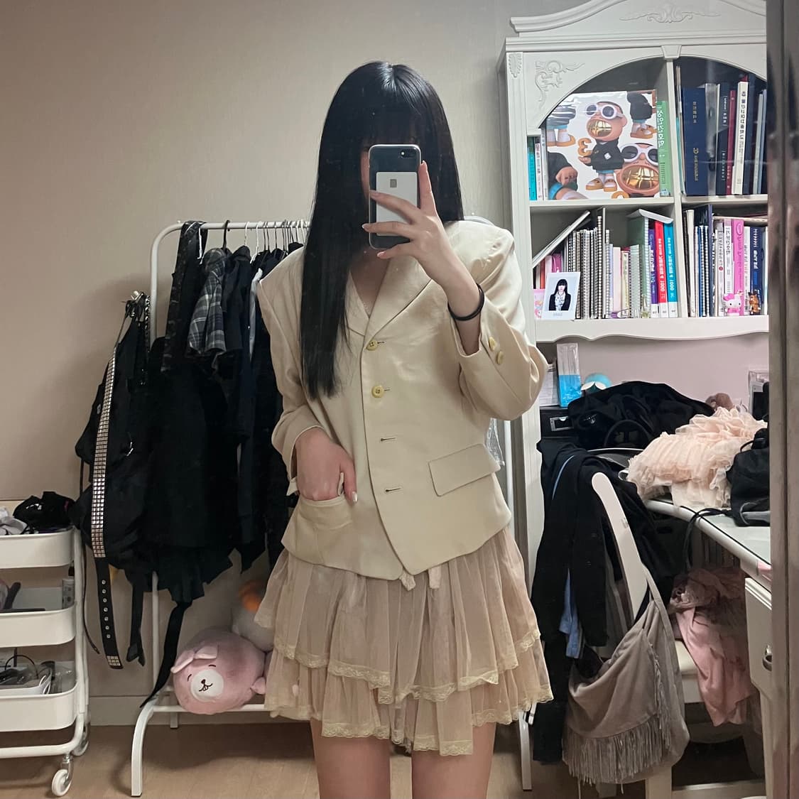 베이지 모리 빈티지 코디셋 상품이미지3