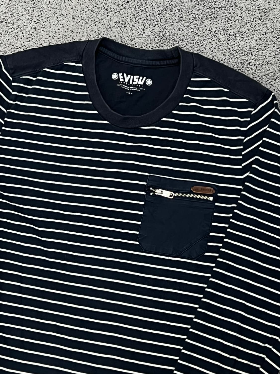 (L) 에비수 스트라이프 포켓 롱슬리브 상품이미지2