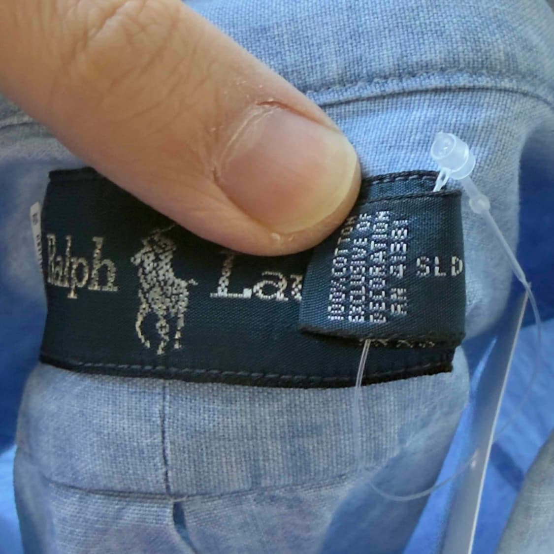 폴로 랄프로렌 로고 포켓 데님 긴팔 셔츠 상품이미지5