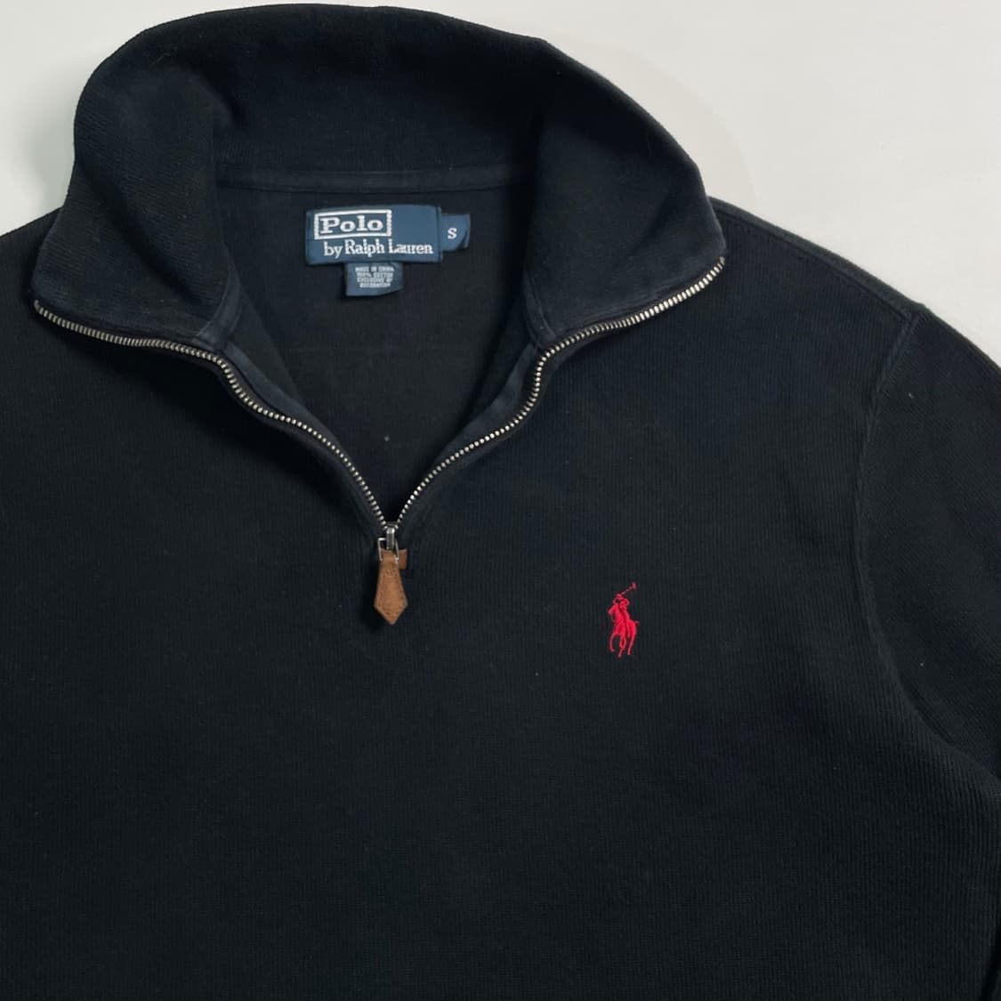 폴로 랄프로렌 블랙 반집업  상품이미지3