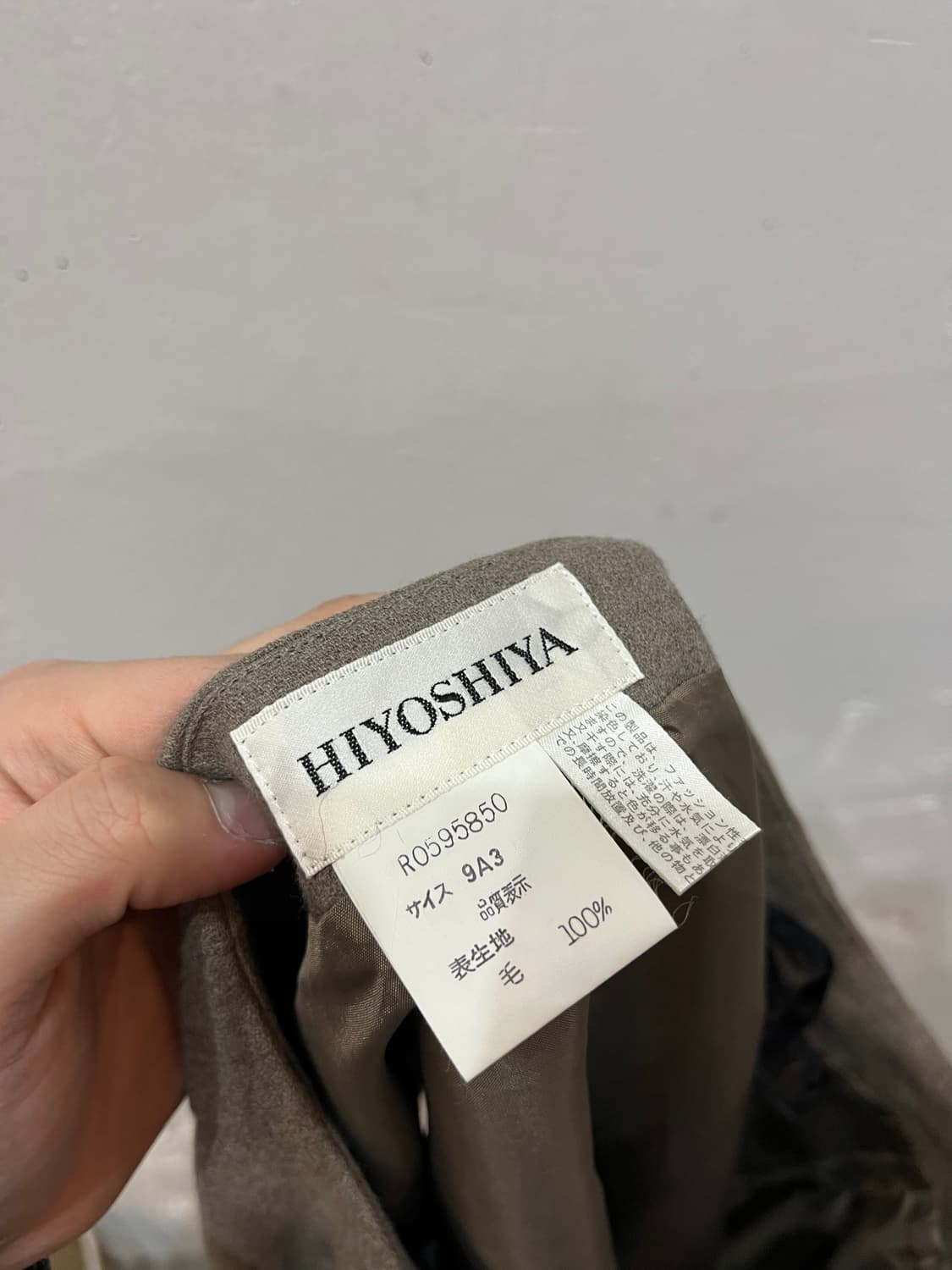 HIYOSHIYA 퓨어울 랩스커트 치마  상품이미지4