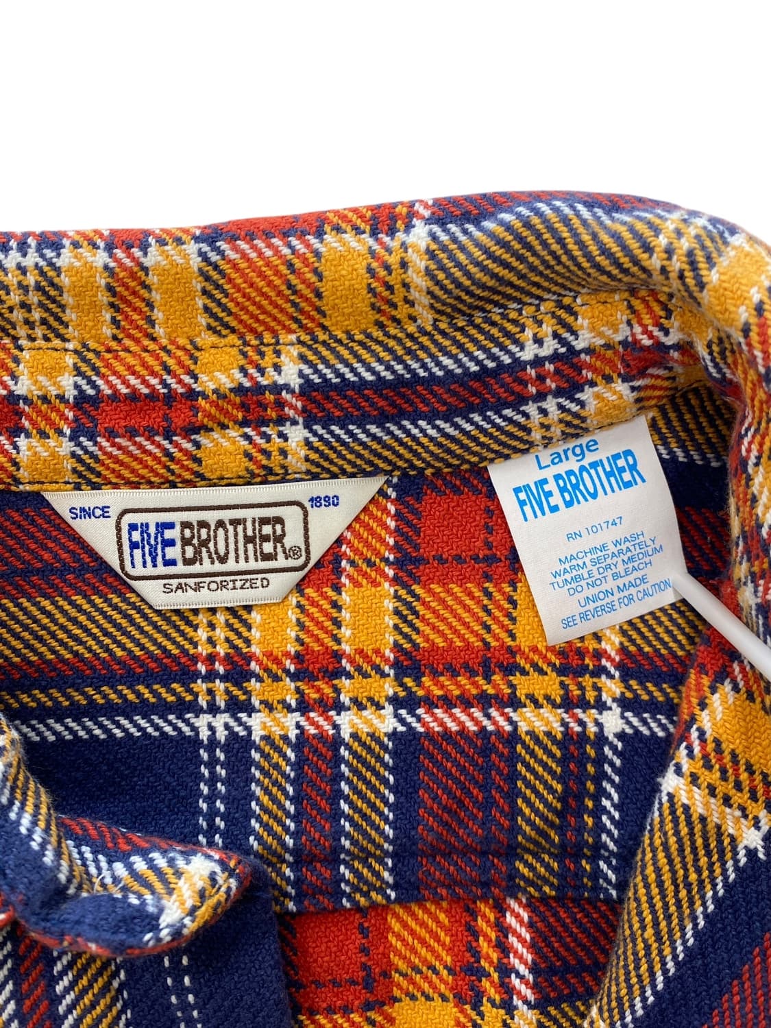 파이브 브라더스 헤비 플란넬 체크 셔츠 상품이미지6