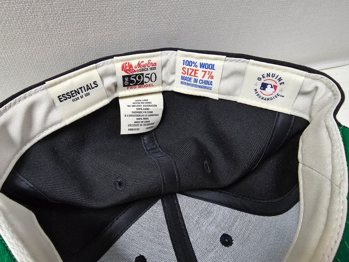 [새상품][7 7/8] 피어오브갓 에센셜 뉴에라 59FIFTY 블랙  상품이미지4