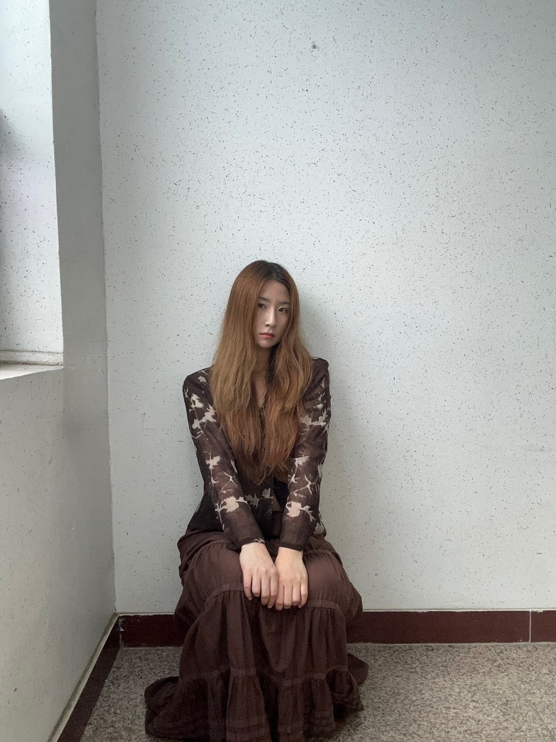 베네통 브라운 코튼 롱 스커트 상품이미지10