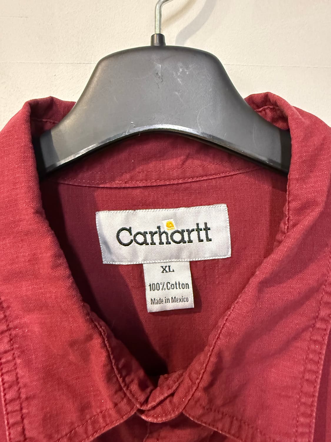 칼하트 딥레드 긴팔셔츠 상품이미지3